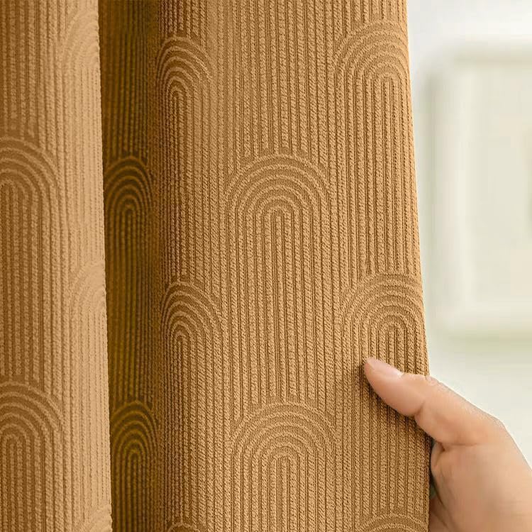 Awellife Sage Green Shower Curtains for Bathroom Cotton Fabric Touch Bohemian Mid Century Boho Minimalist Arch 72" L X 72" W
