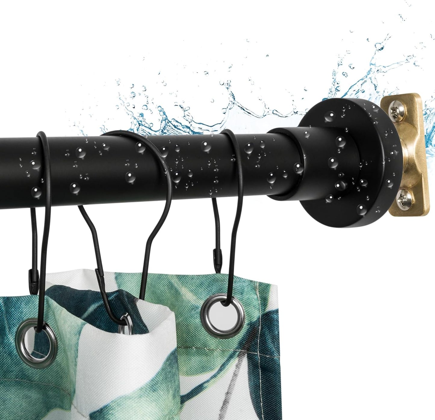 Artiwell Heavy Duty Shower Rod, Adjustable Shower Curtain Rod, Expandable 47-84 Inch, Permanent Mount Shower Rod, Never Rust Stainless Steel For Window Curtain and Closet, Brushed Nickel